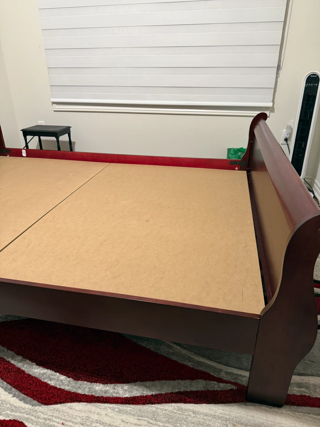 Queen size Wooden Sleigh Bed Frame