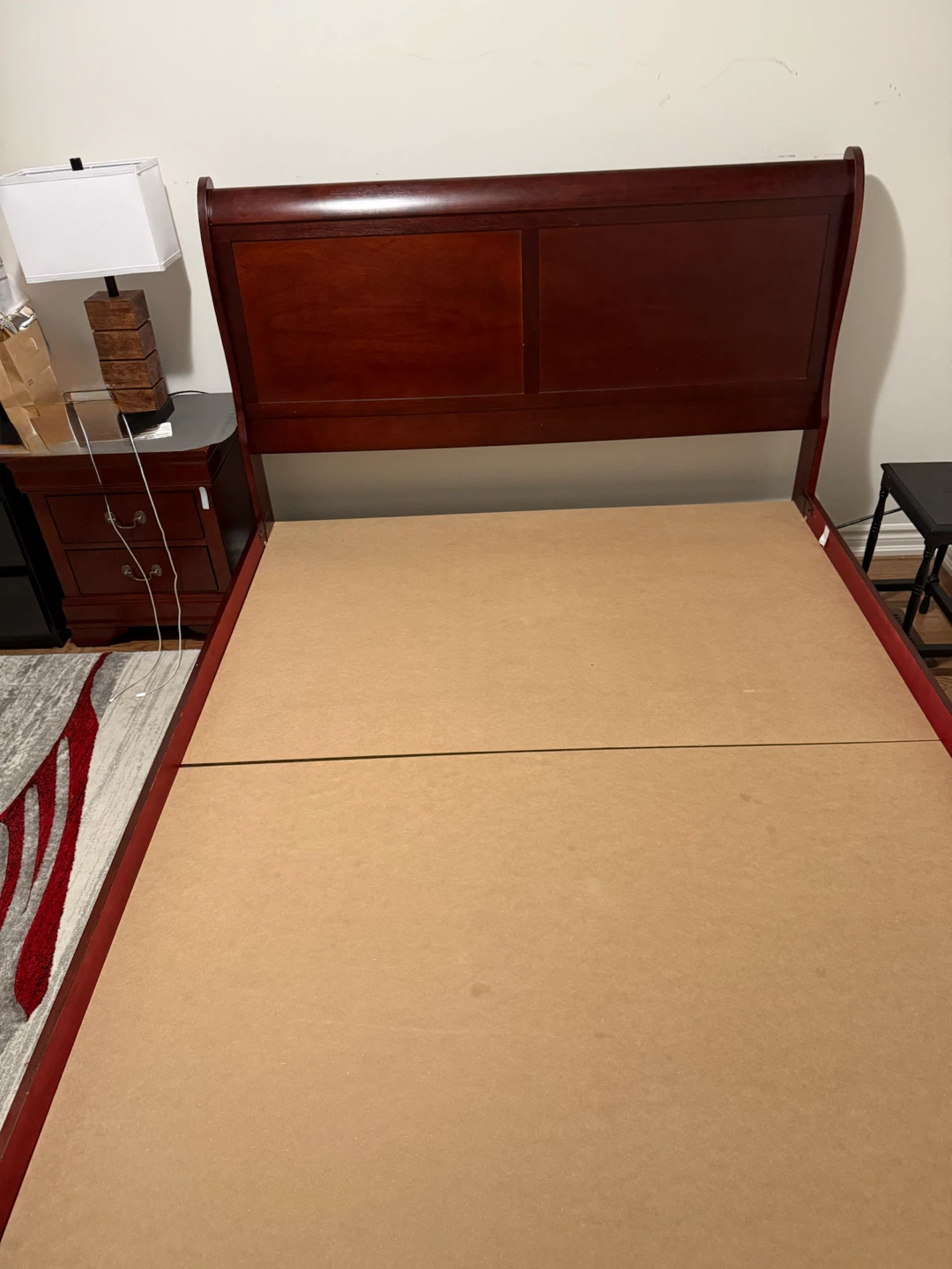 Queen size Wooden Sleigh Bed Frame - photo 2