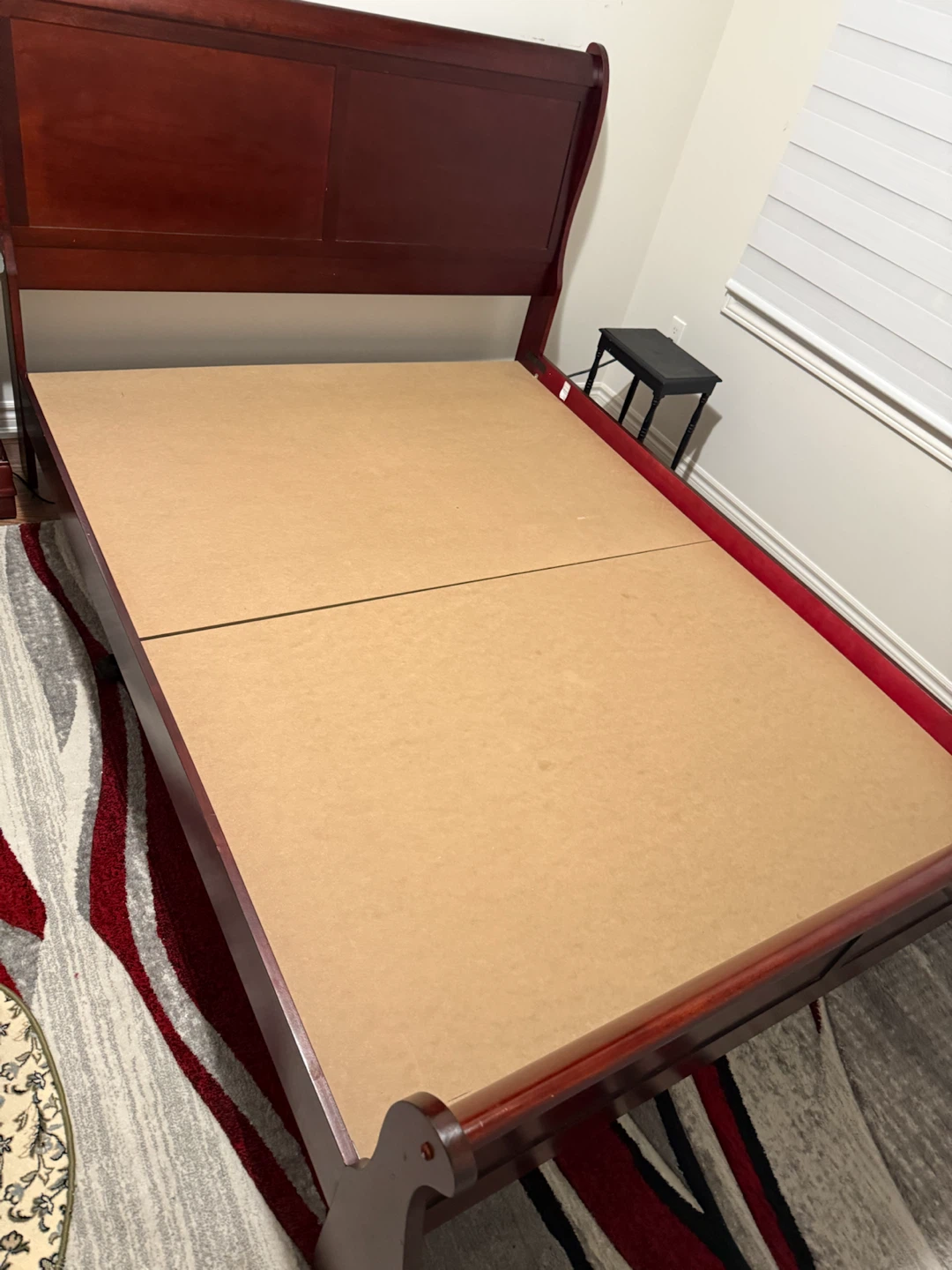 Queen size Wooden Sleigh Bed Frame - photo 4