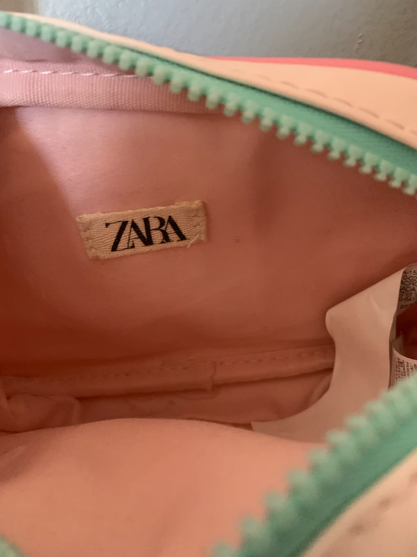Zara Pink Pastel Crossbody Bag with Detachable Pouch - photo 3