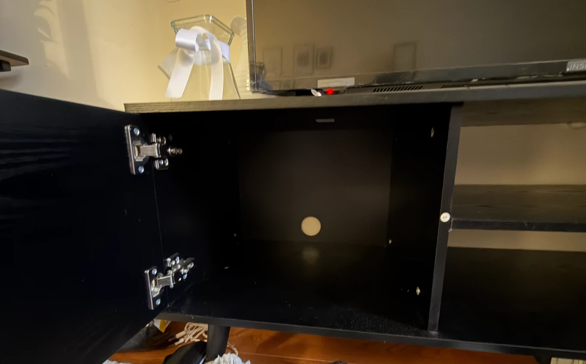 Black Media Console TV Stand - photo 3