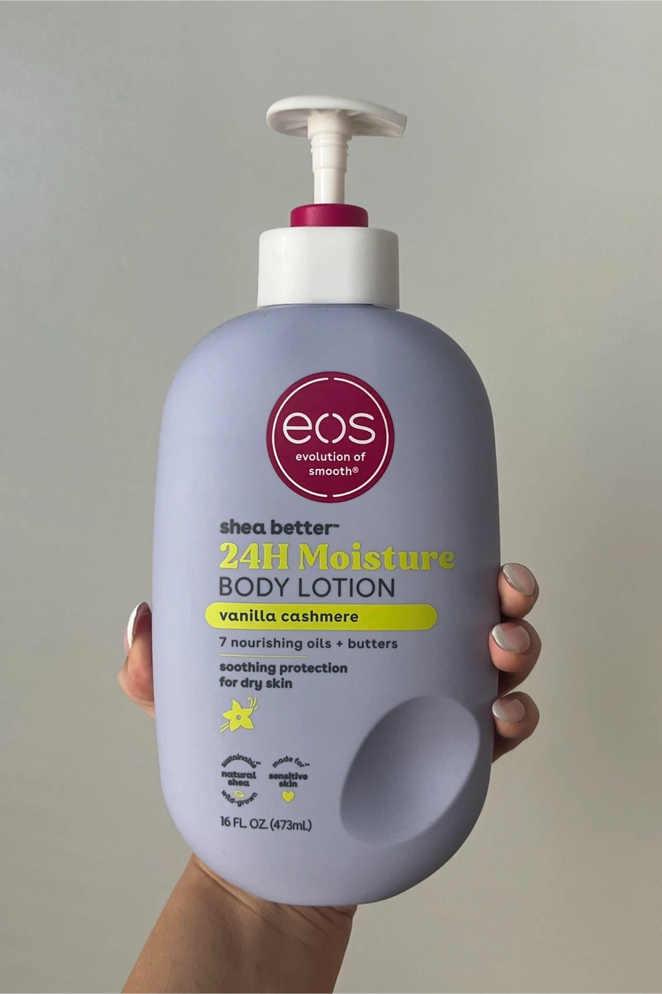 EOS 24H Moisture Body Lotion Vanilla Cashmere 16 oz