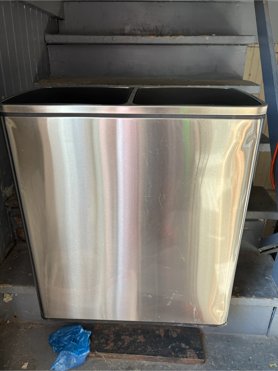 SONGMICS Stainless Steel Dual Trash Can
