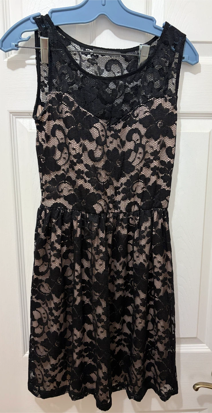Black Lace Dress -Small