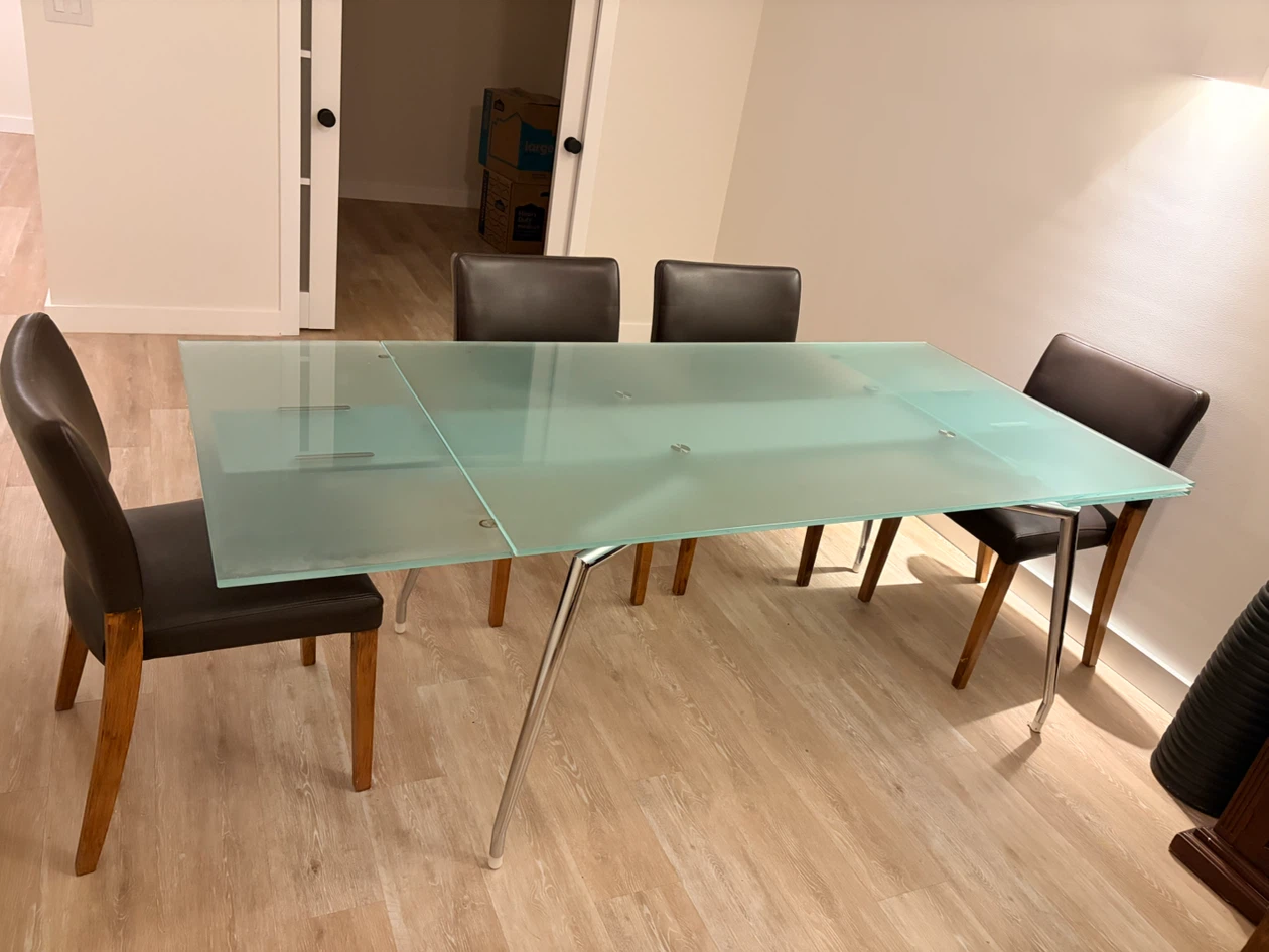 Ligne Roset Extensia Designer Glass Dining Table - photo 4