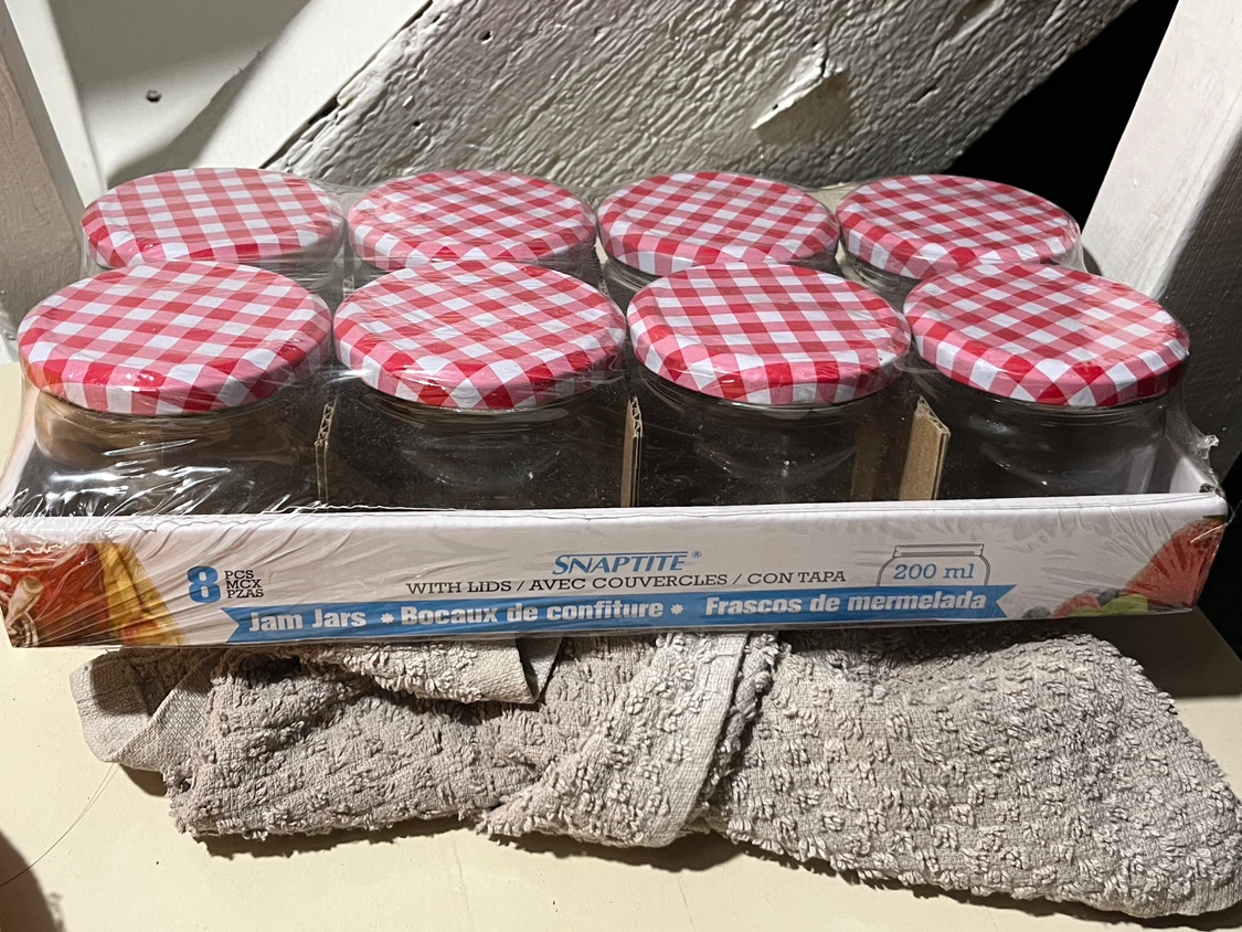 Snap Tite Jam Jars with Lids (8 Pack) - 200 mL