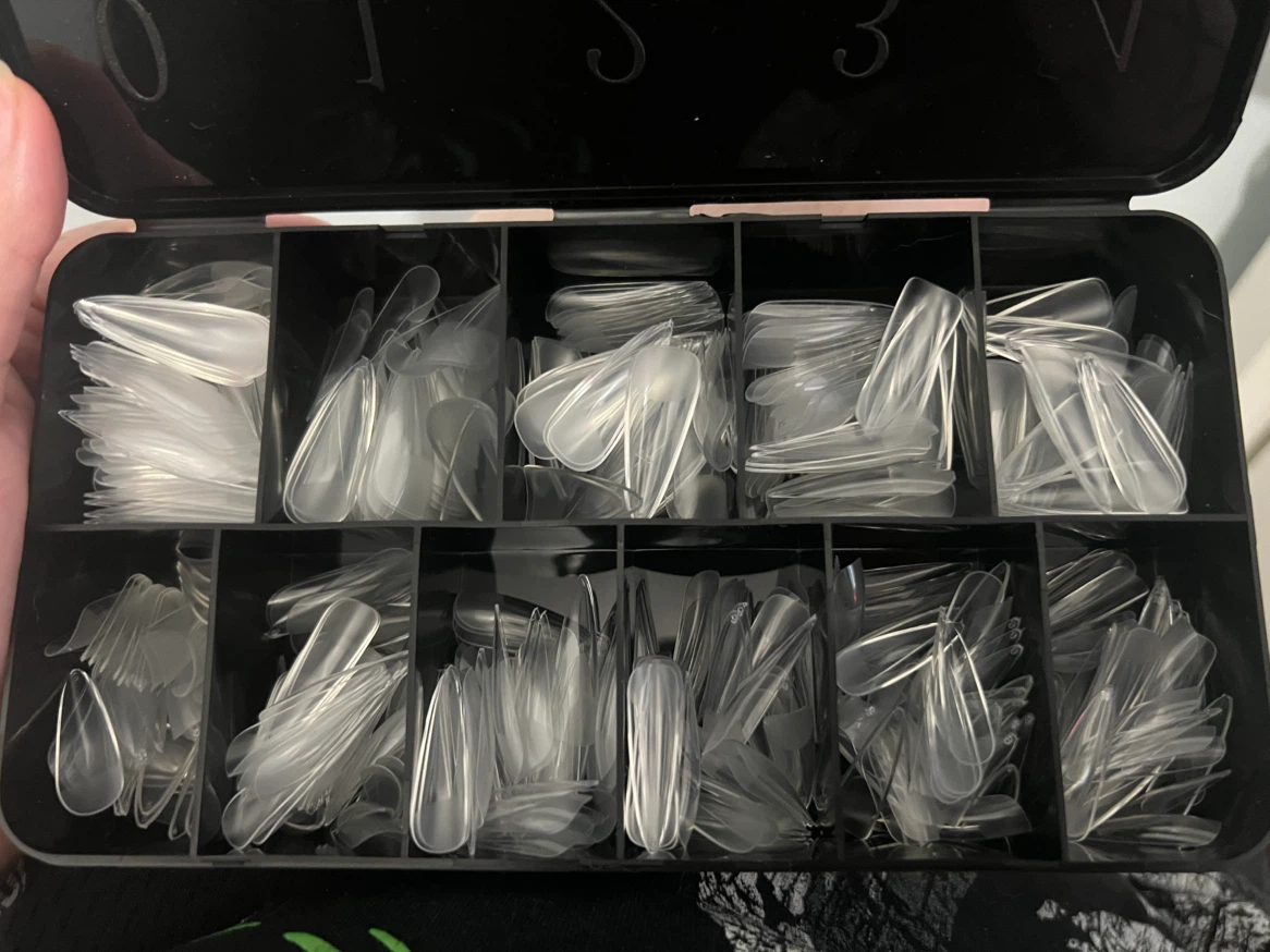 600PCS Semi-Frosted Soft Gel Nail Tips - Stiletto Shape - photo 3