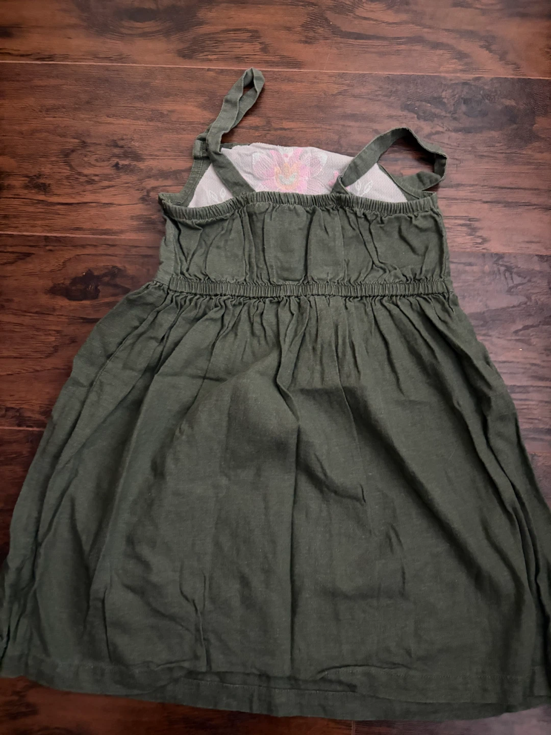Girl's Green Embroidered Dress - photo 2