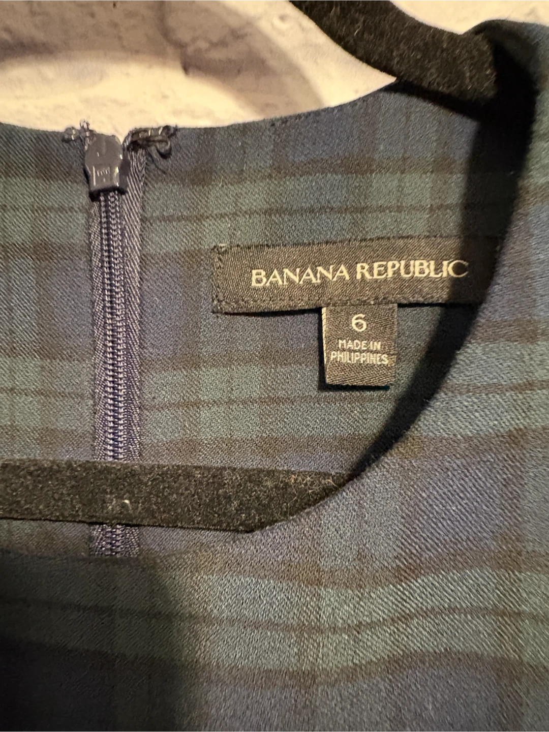 Banana Republic Plaid Tartan Sleeveless Dress Size 6 - photo 5