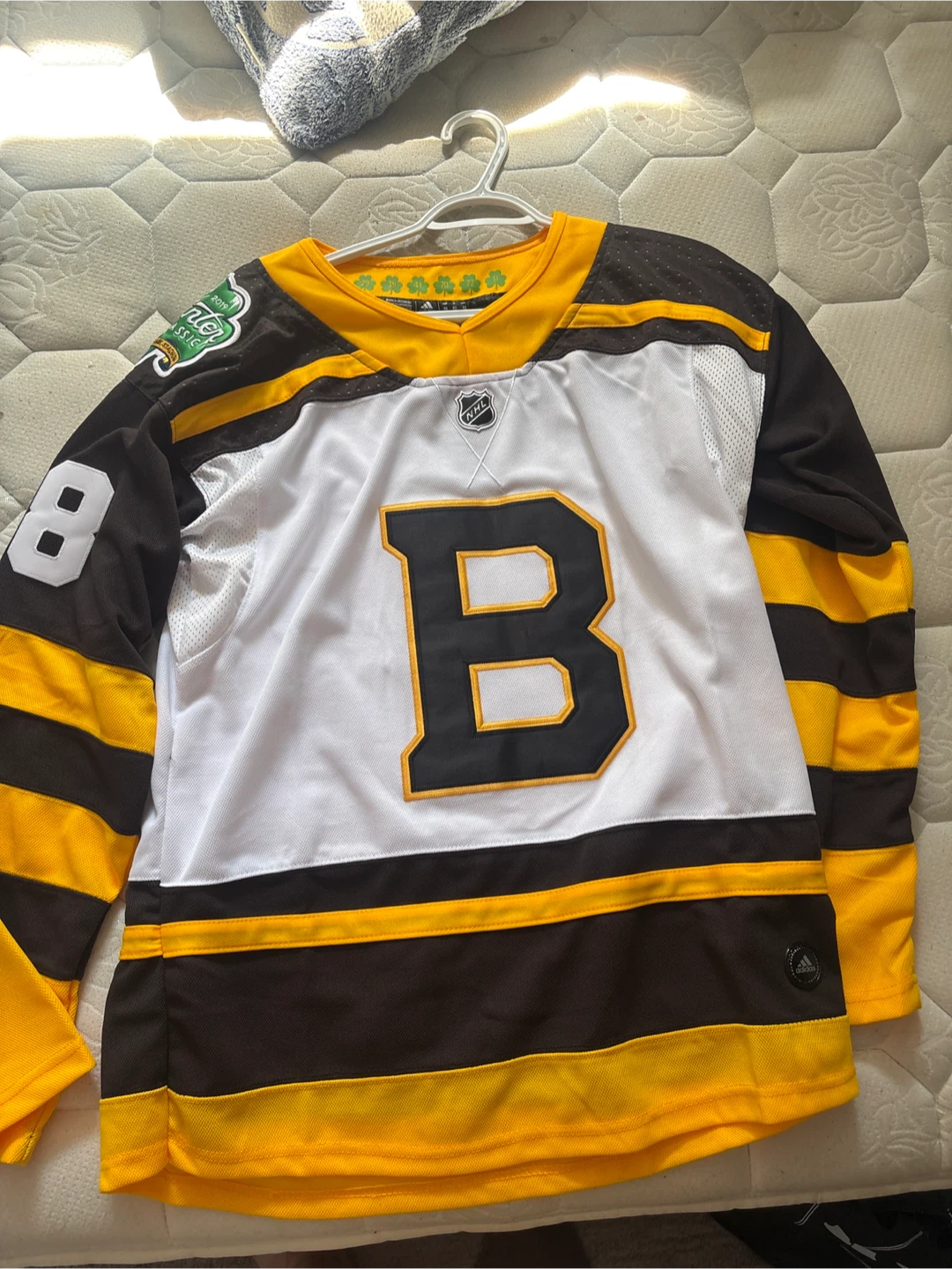 Adidas Boston Bruins Pastrnak #88 Hockey Jersey