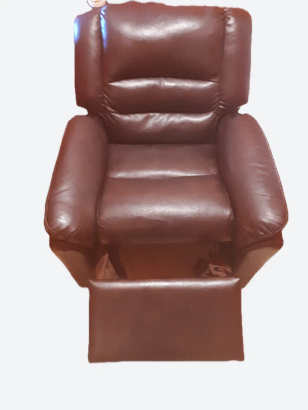 Brown Faux Leather Recliner Chair for kids and teens. 180LB max - photo 4