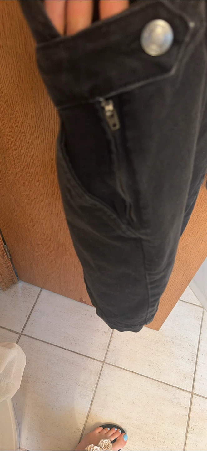 Black Denim Overall Dress - S/P - photo 2