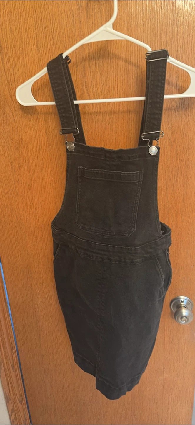 Black Denim Overall Dress - S/P - photo 3