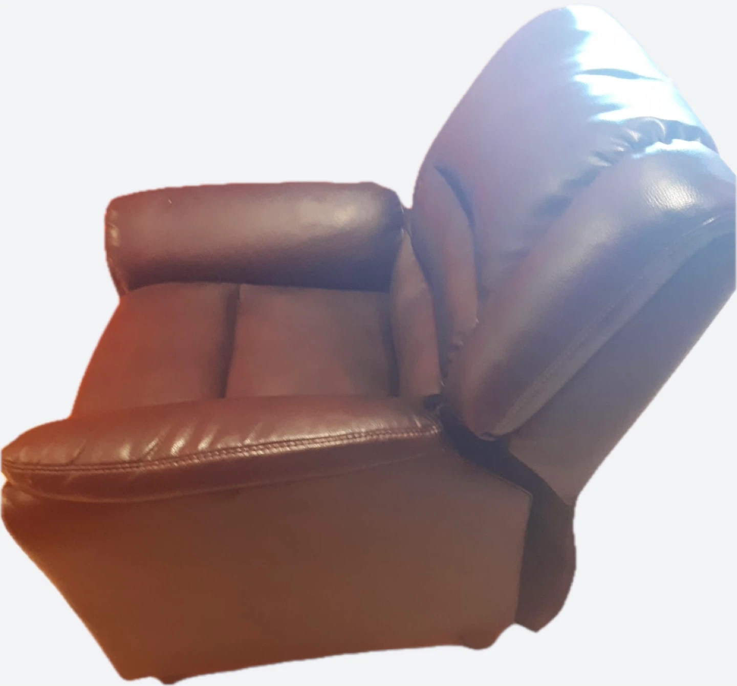 Brown Faux Leather Recliner Chair for kids and teens. 180LB max - photo 5