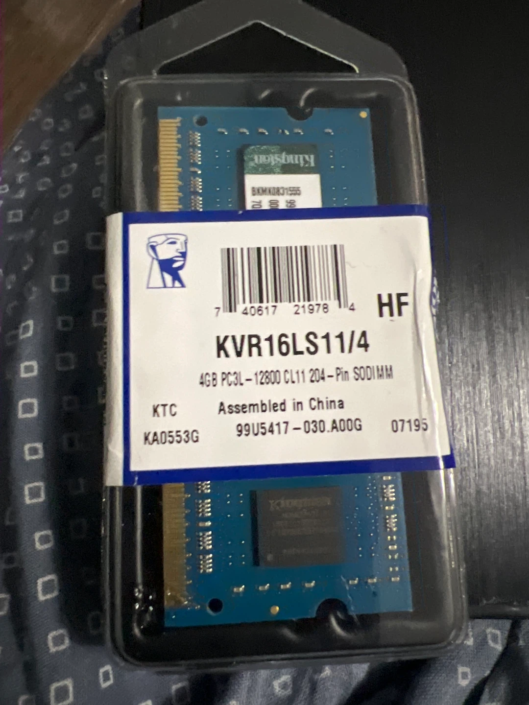 Kingston 4GB PC3L DDR3 SO-DIMM RAM Module