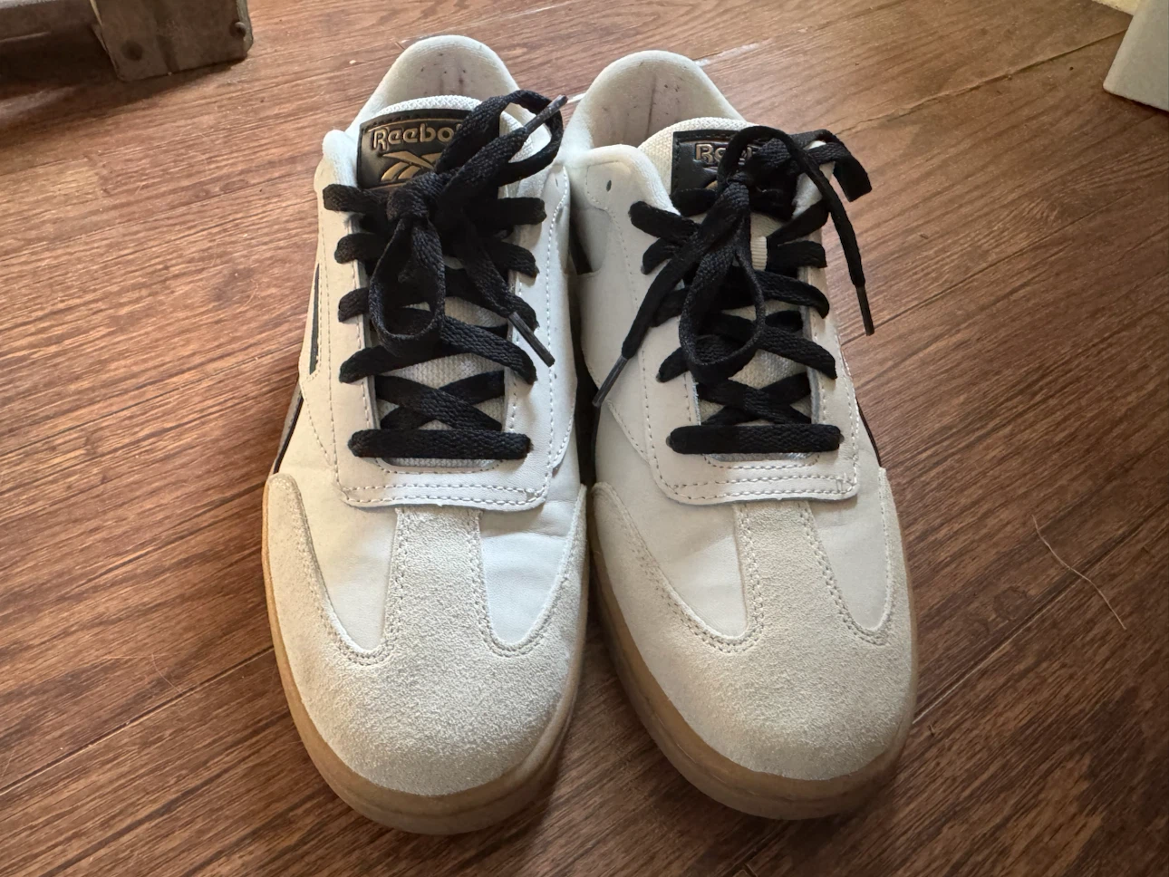 Reebok White and Black Sneakers