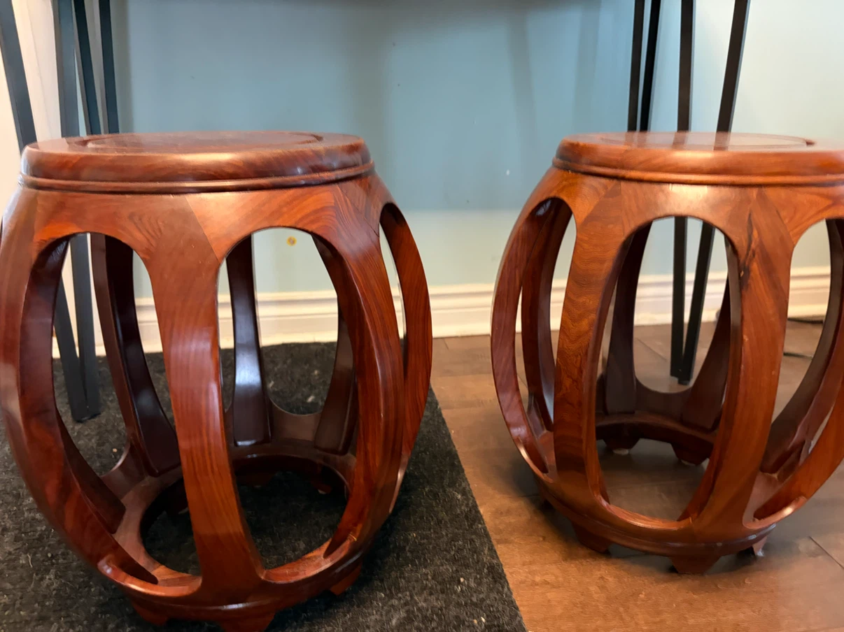 Wooden Garden Stools Set - photo 2