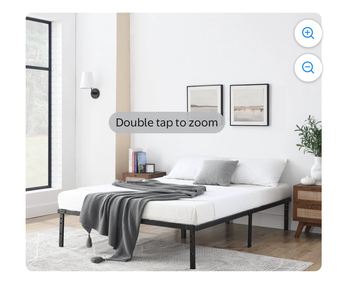 Walmart Metal Bedframe Queen Black - photo 2