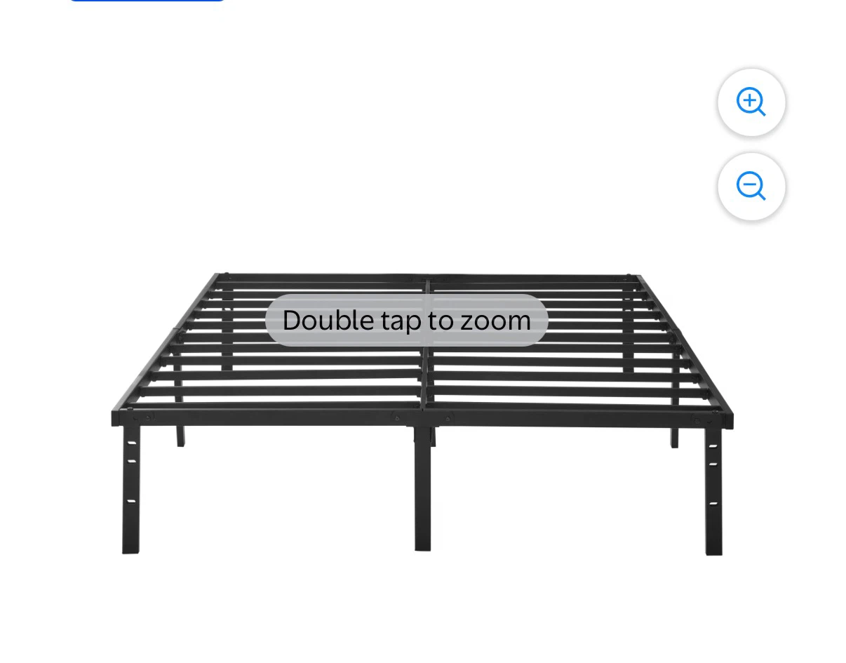 Walmart Metal Bedframe Queen Black - photo 3