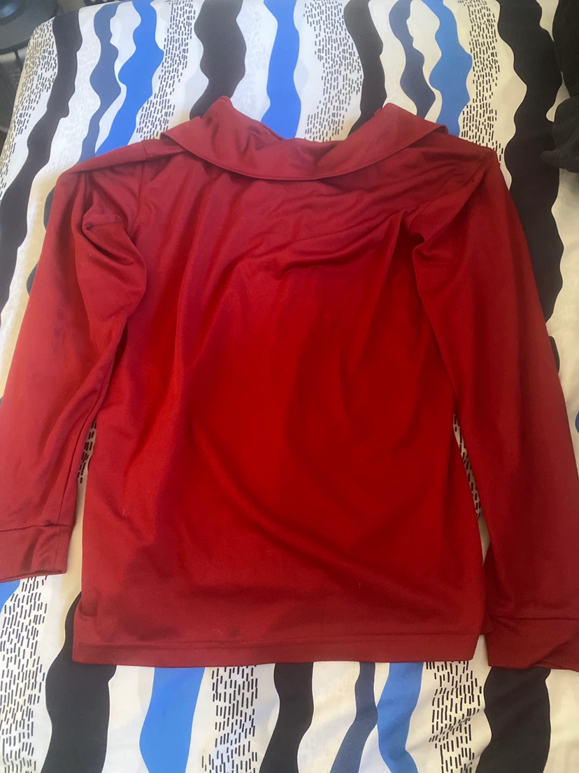 McCarthy Long Sleeve Polo Shirt - Red - Size L - photo 2