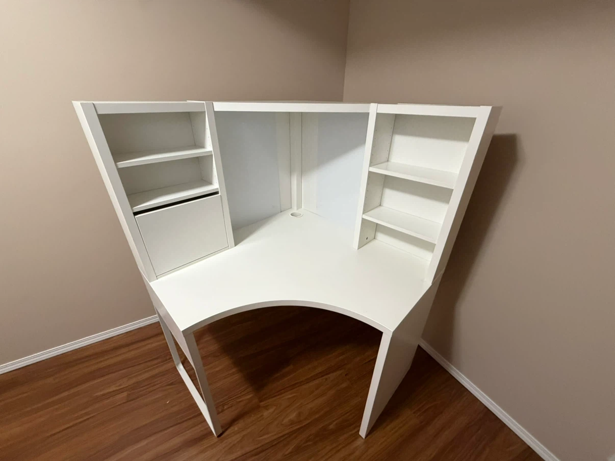 IKEA MICKE Corner Work Station White