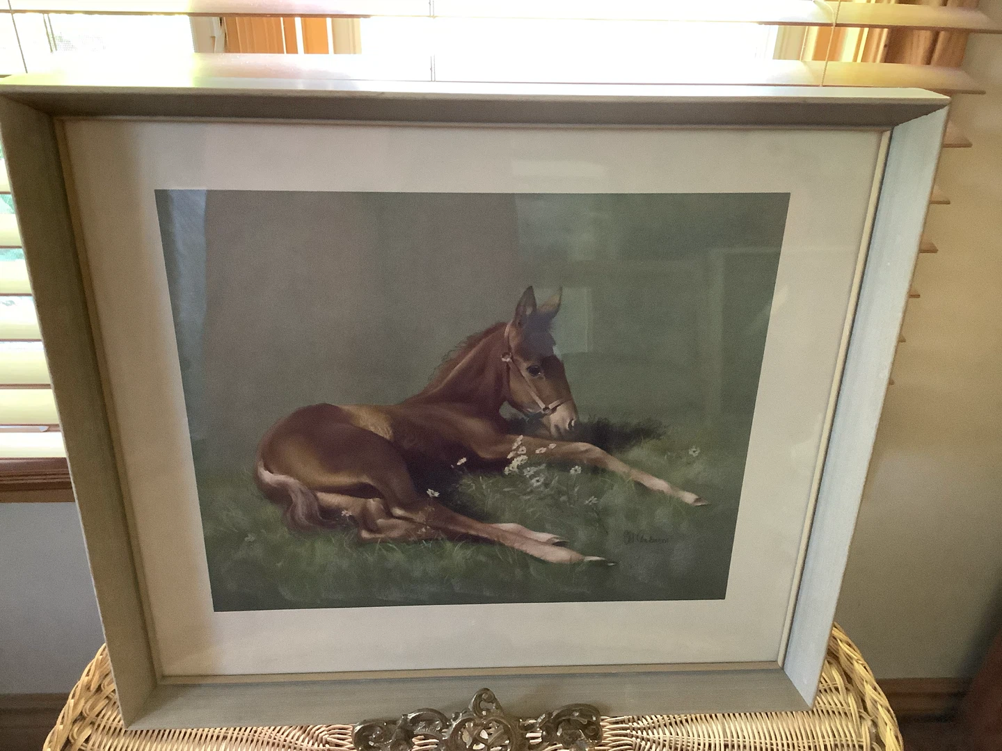 Horse Artist Clarence C.W. Anderson’s Lithograph “New Arrival”