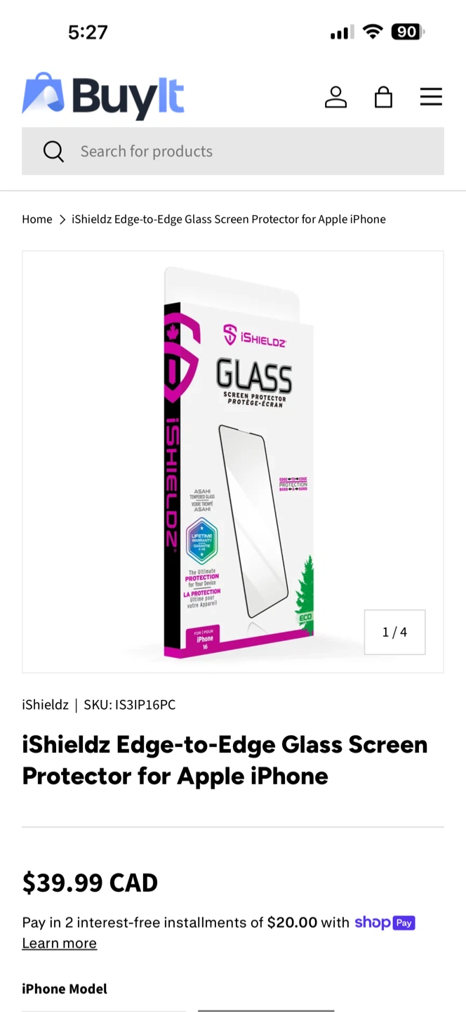 iShieldz Glass Screen Protector for iPhone 15 Pro Max - photo 3