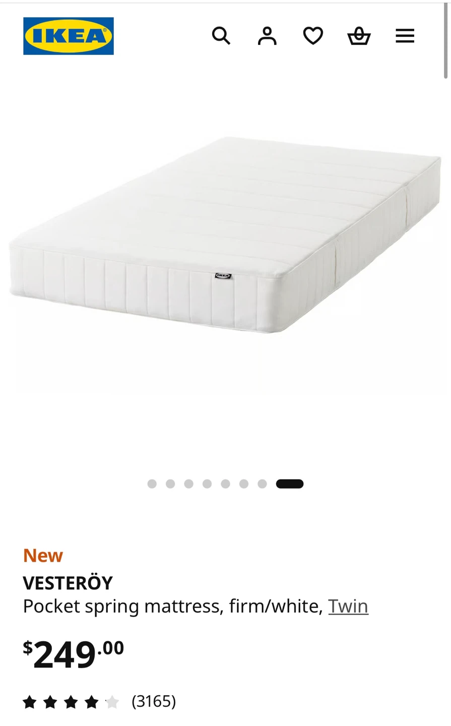 IKEA Mattress and bedframe - photo 5