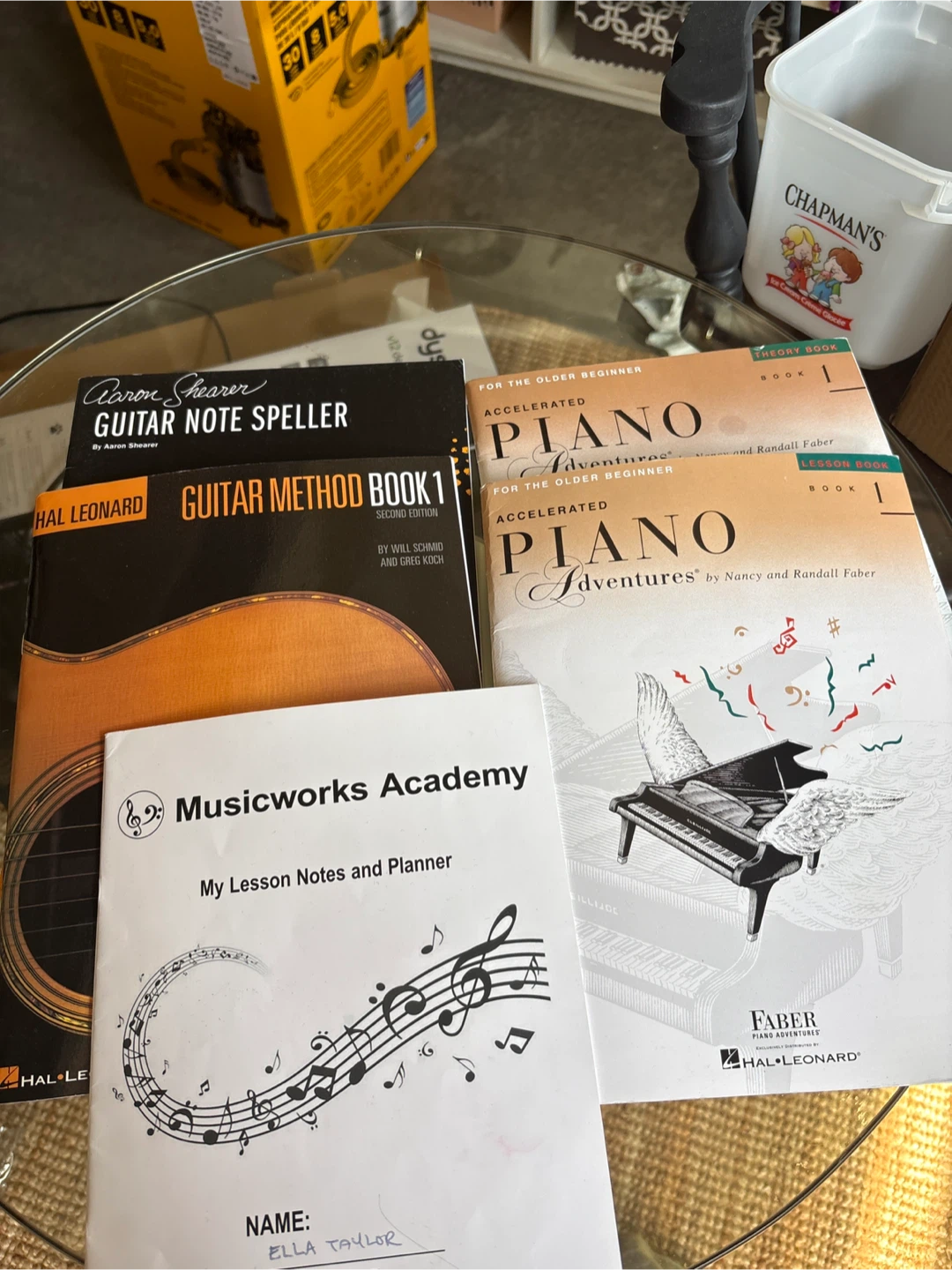 Guitar and Piano Lesson Books - Hal Leonard, Faber