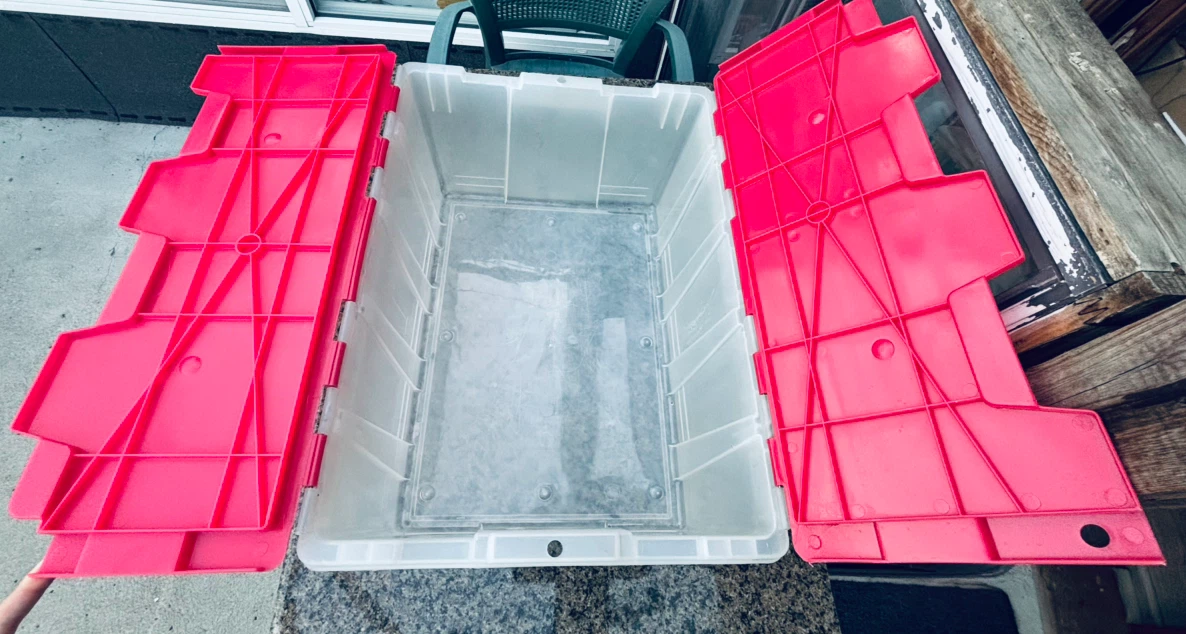 Heavy Duty Fliptop Storage Tote - 49L - photo 3