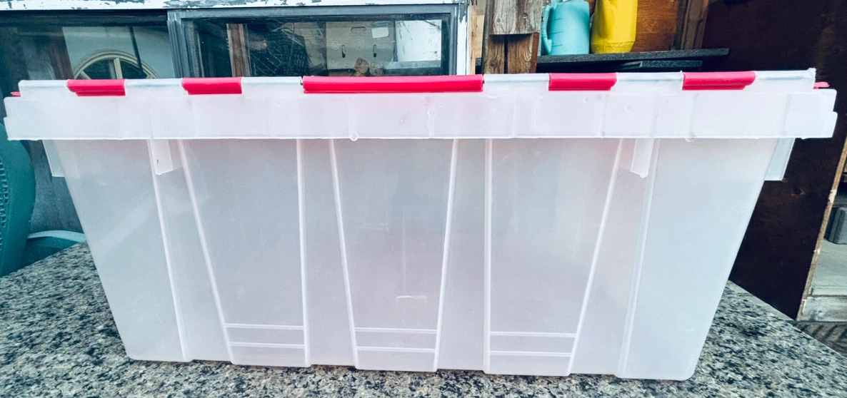 Heavy Duty Fliptop Storage Tote - 49L - photo 4