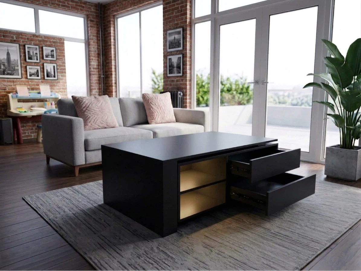 Modern Coffee Table with Storage - photo 2