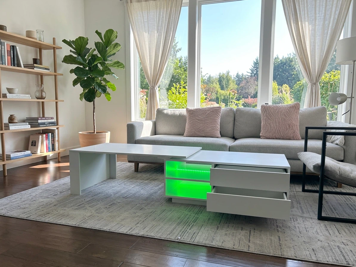 Modern Coffee Table with Storage - photo 3