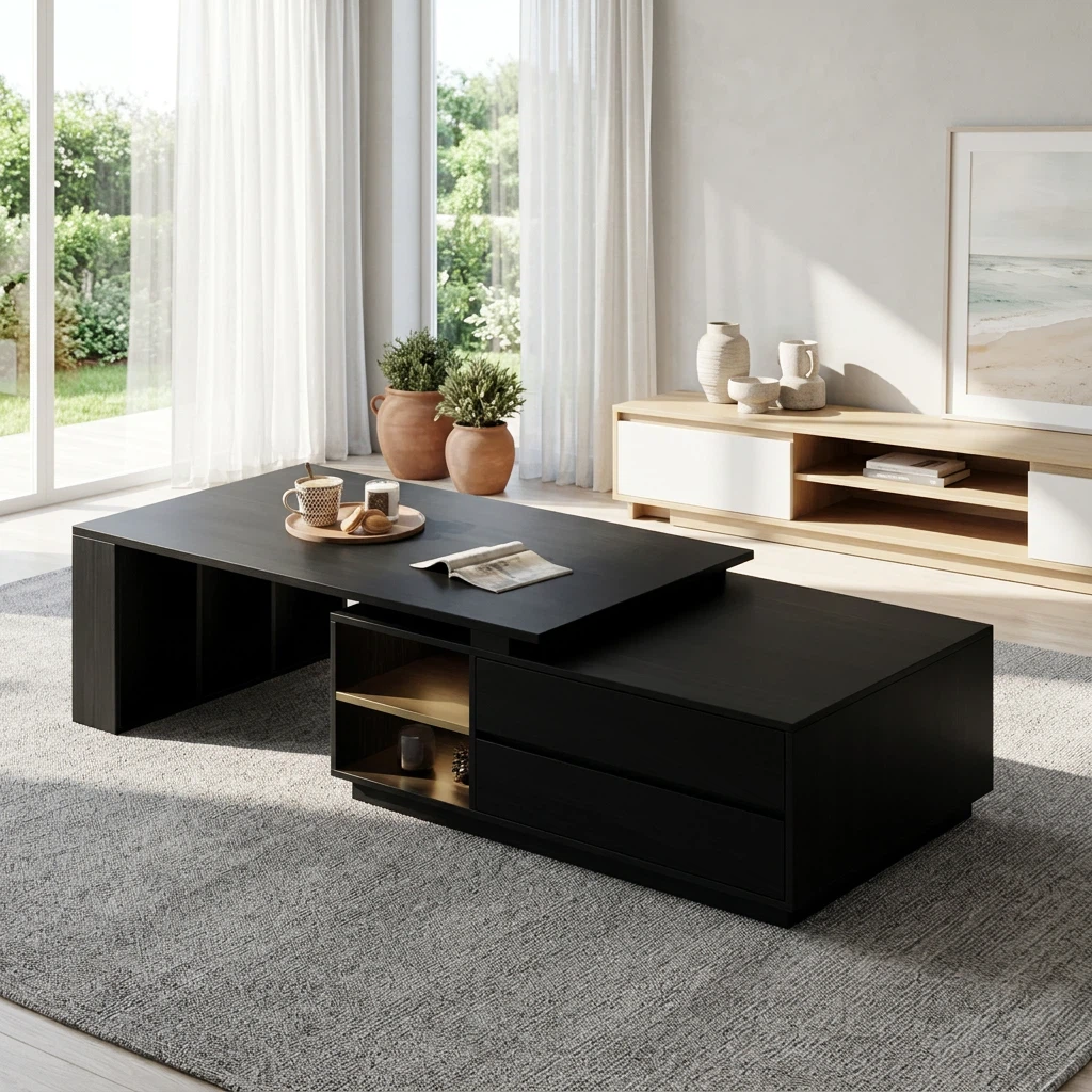Modern Coffee Table with Storage - photo 4