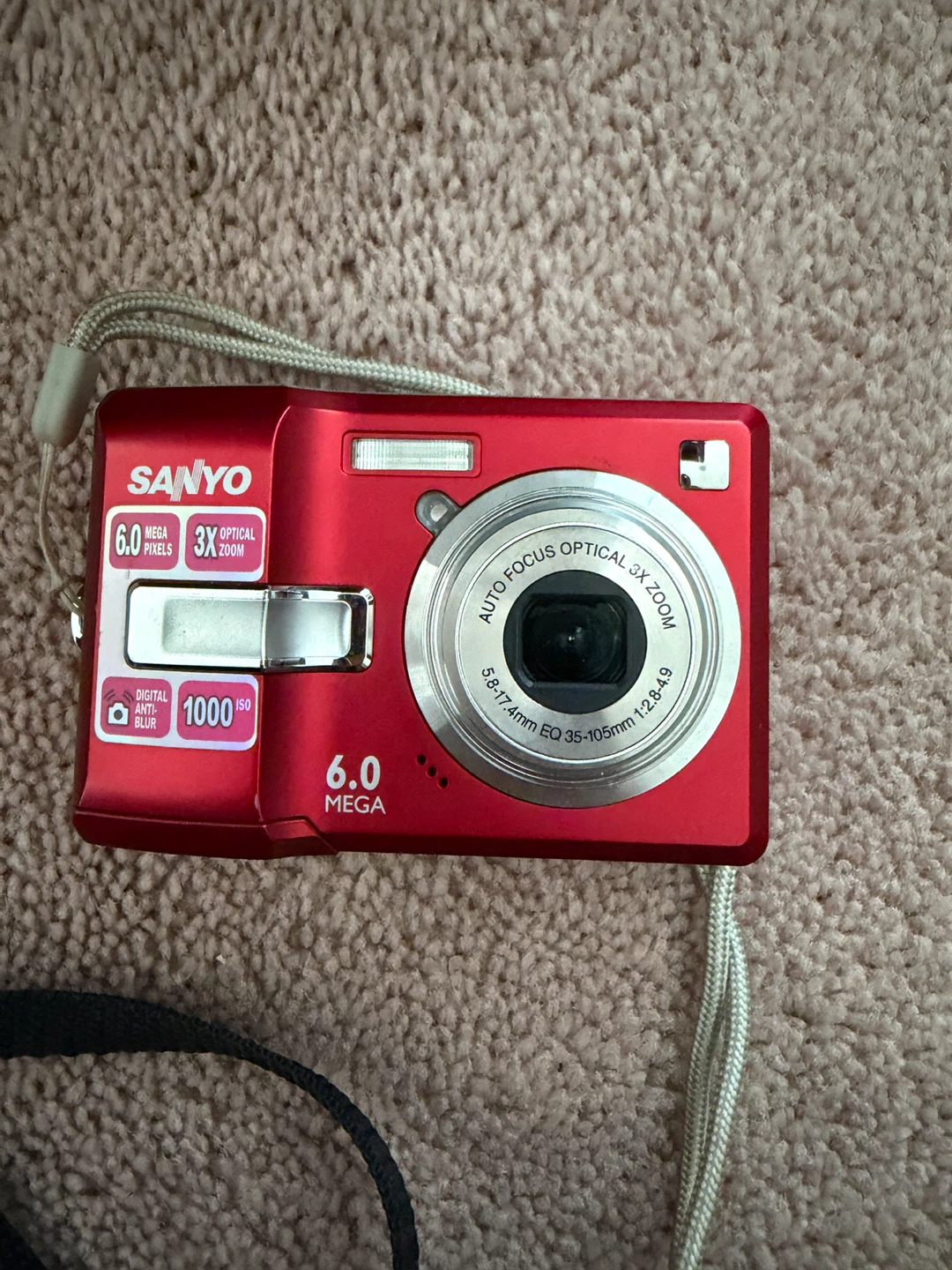 Sanyo VPC-S570R Digital Camera - Red