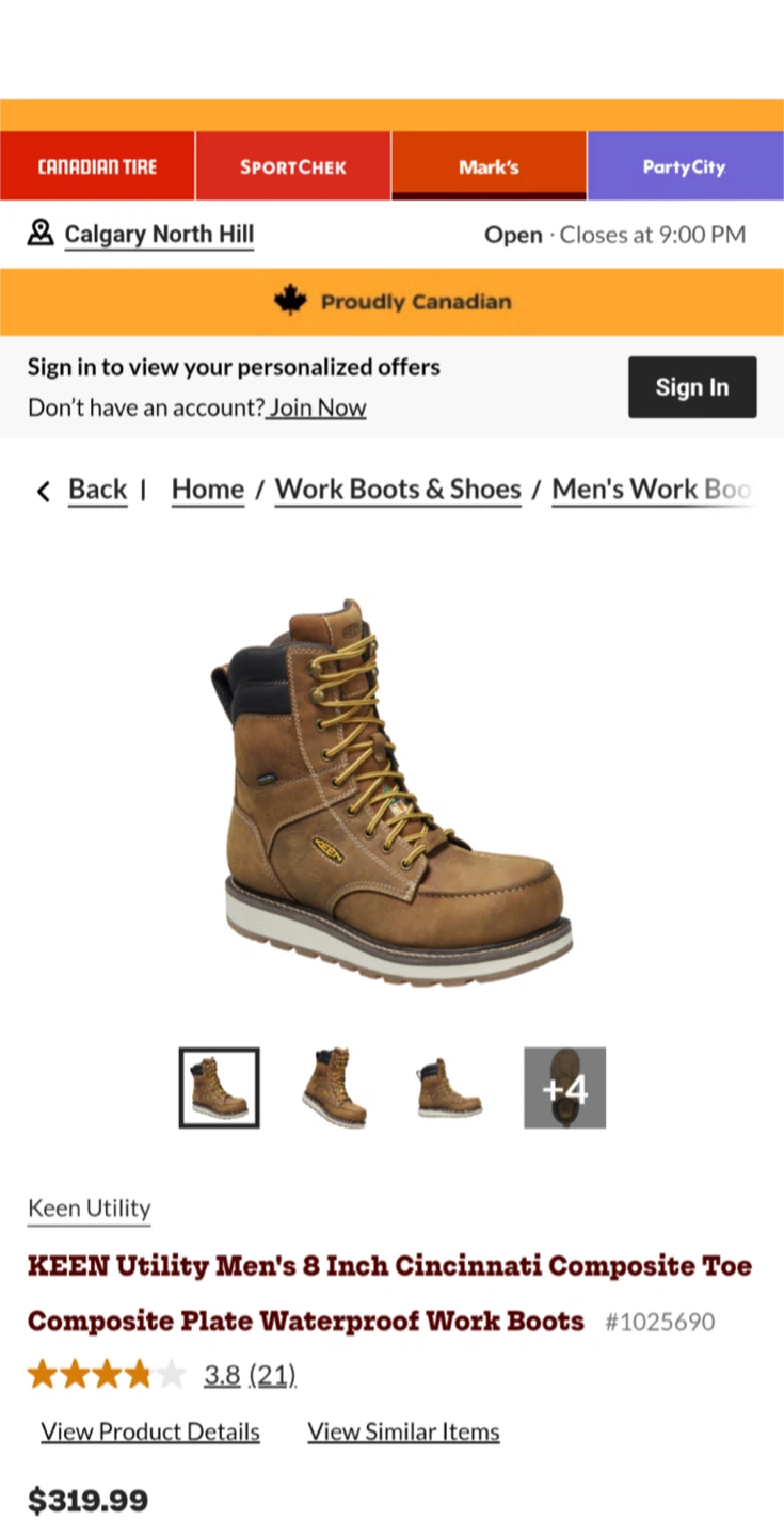 KEEN Men's Work Boots