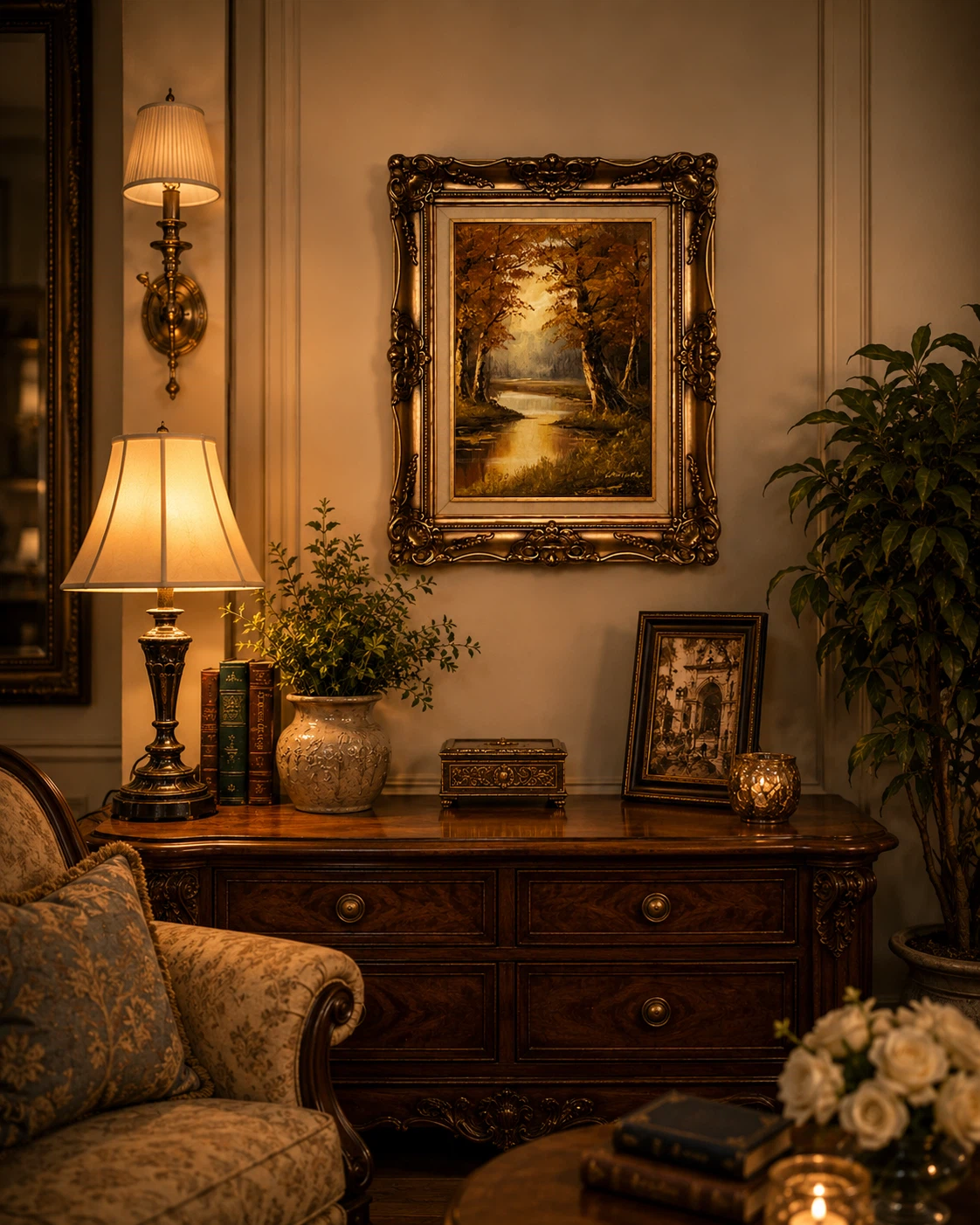 Framed Landscape Painting