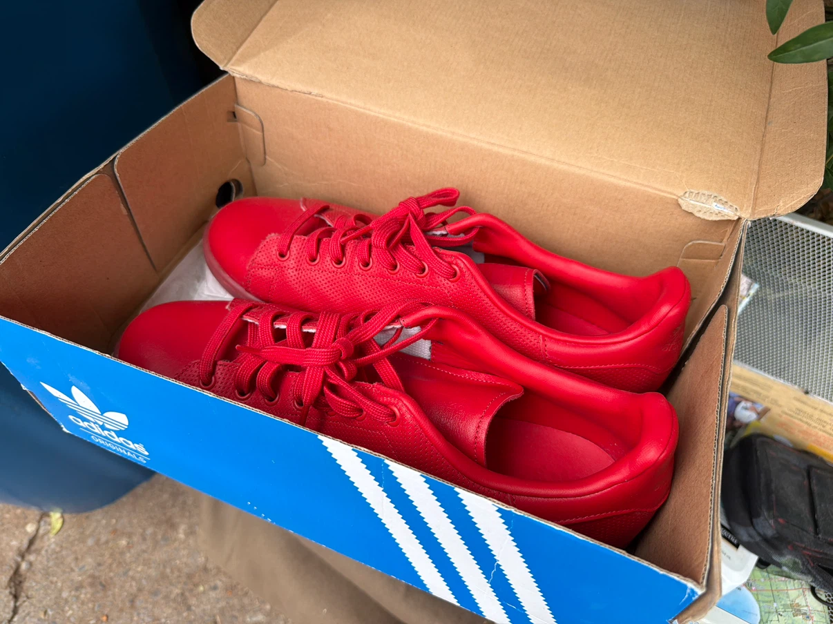 Adidas Stan Smith Adicolor Red Sneakers - photo 2
