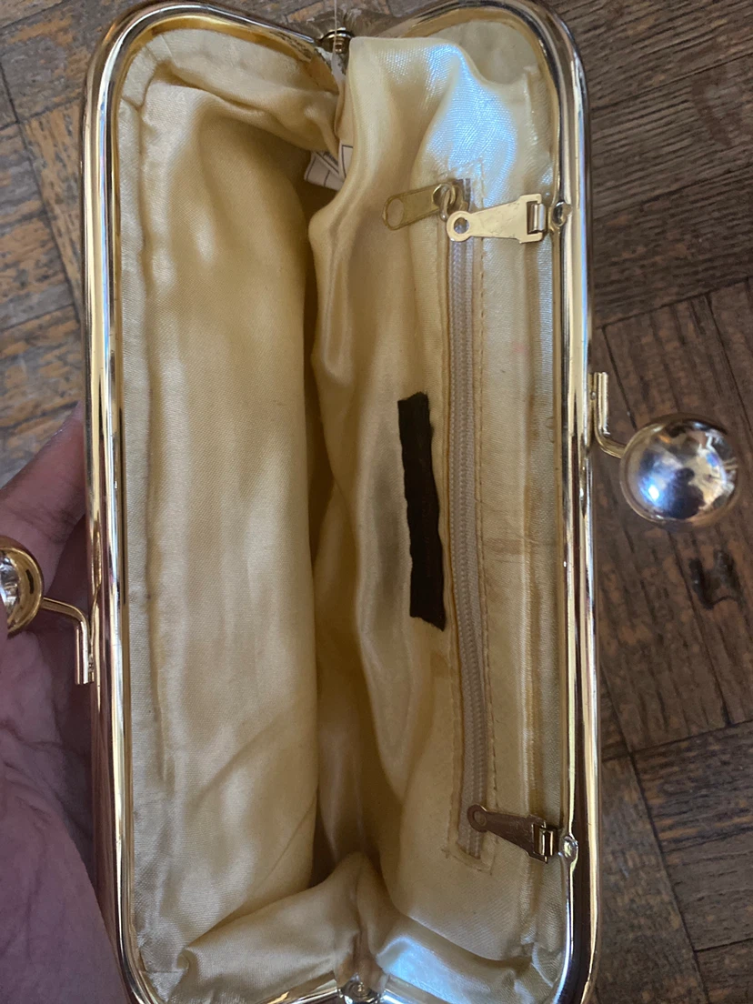 Gold Crocodile Clutch Purse - photo 2