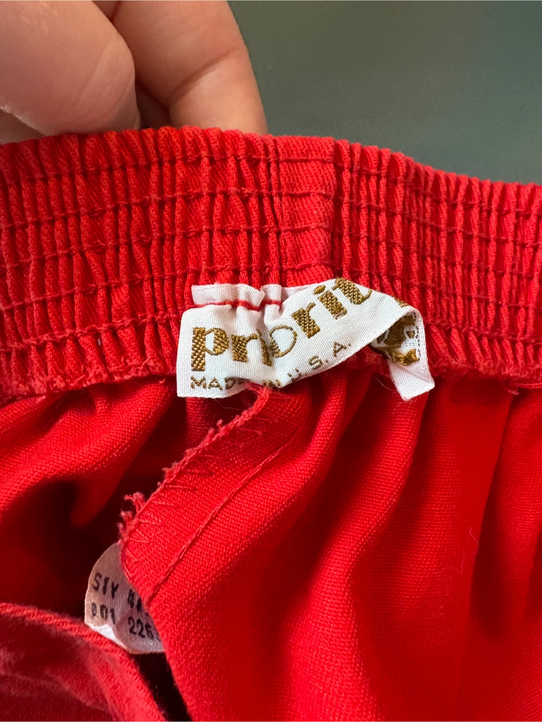 Vintage Red High Waisted Wide Leg Shorts - photo 4