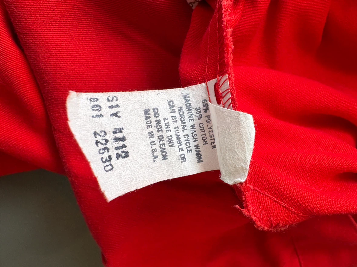 Vintage Red High Waisted Wide Leg Shorts - photo 5