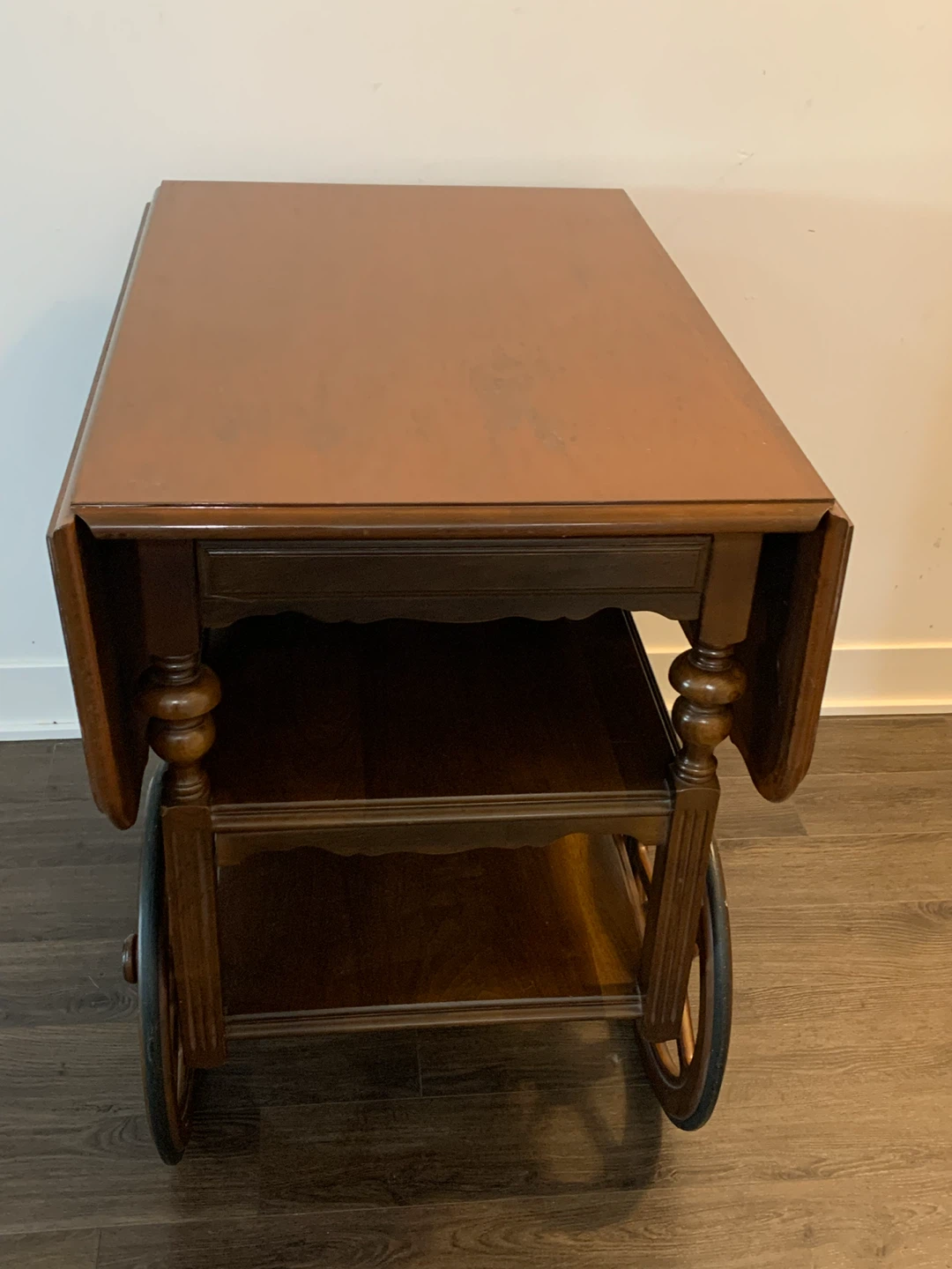 Vintage Drop Leaf Serving Cart - photo 4