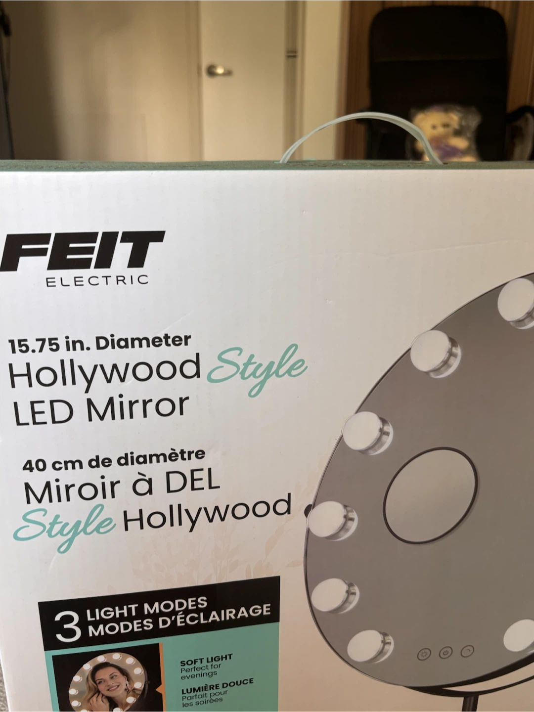 FEIT Electric 15.75” Hollywood Style LED Makeup Mirror