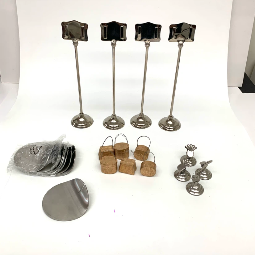 4 Place Card Holder Sets Table Number Wedding Dinner Party Decor