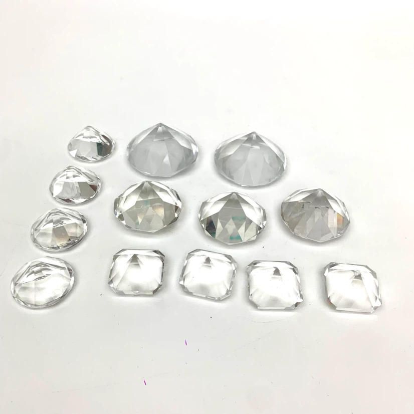 Clear Acrylic Diamond Gems for Decor