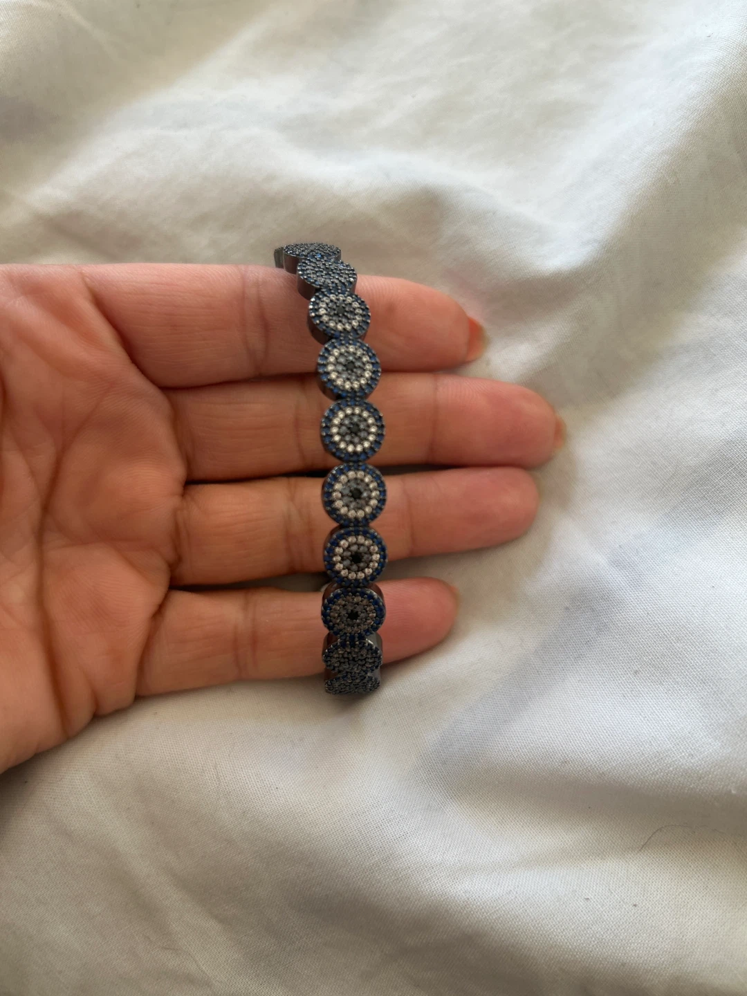 Evil Eye Bracelet with Rhinestones