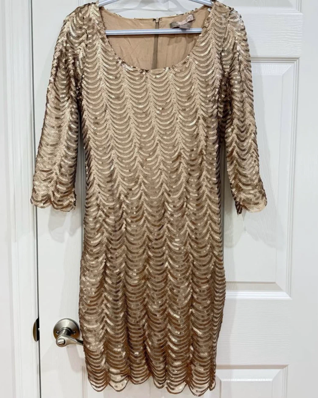 Gold Sequin Dress