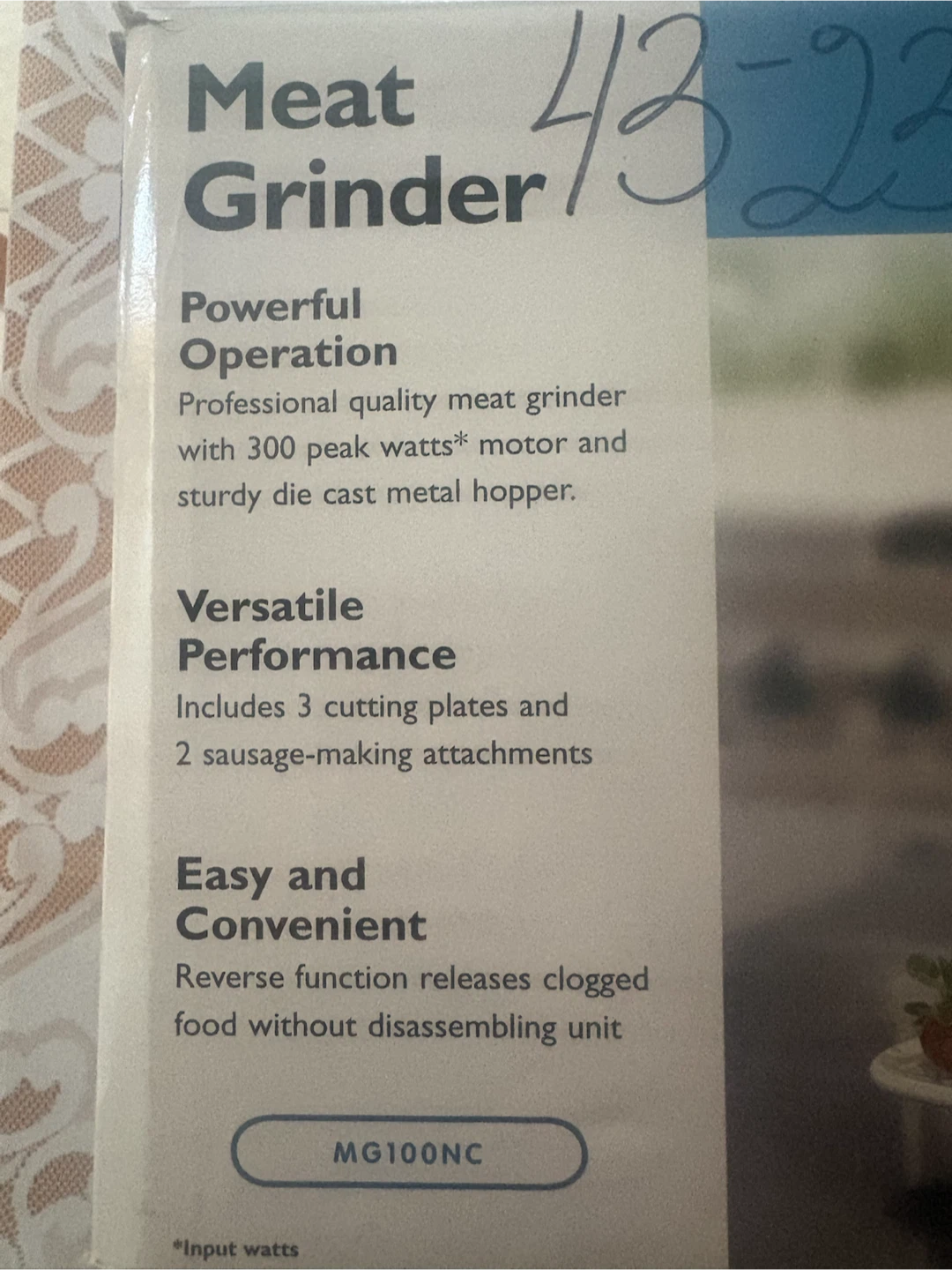Waring pro meat grinder (New) - photo 3