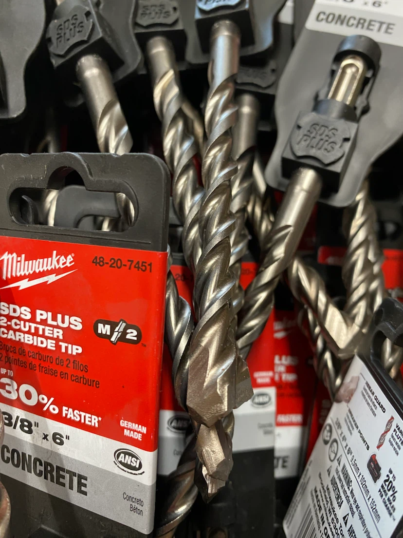 Milwaukee 3/8”x 6” 2 cutter SDS carbide Bits $5 each - photo 5