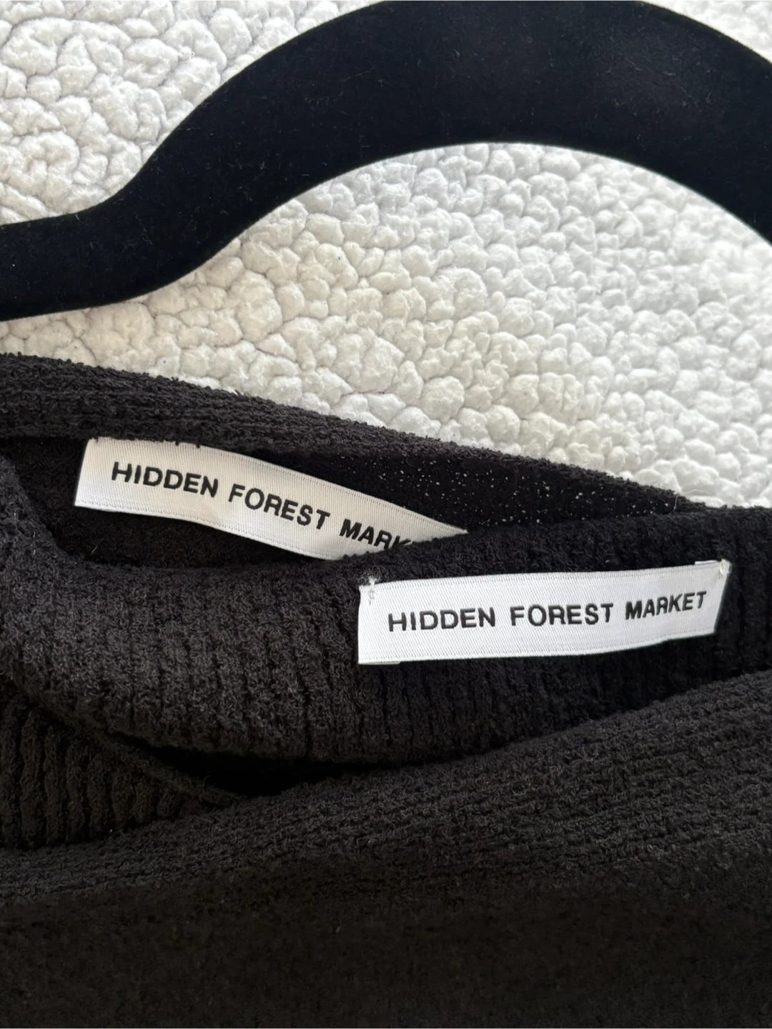 Black layered thin knitwear set - photo 2